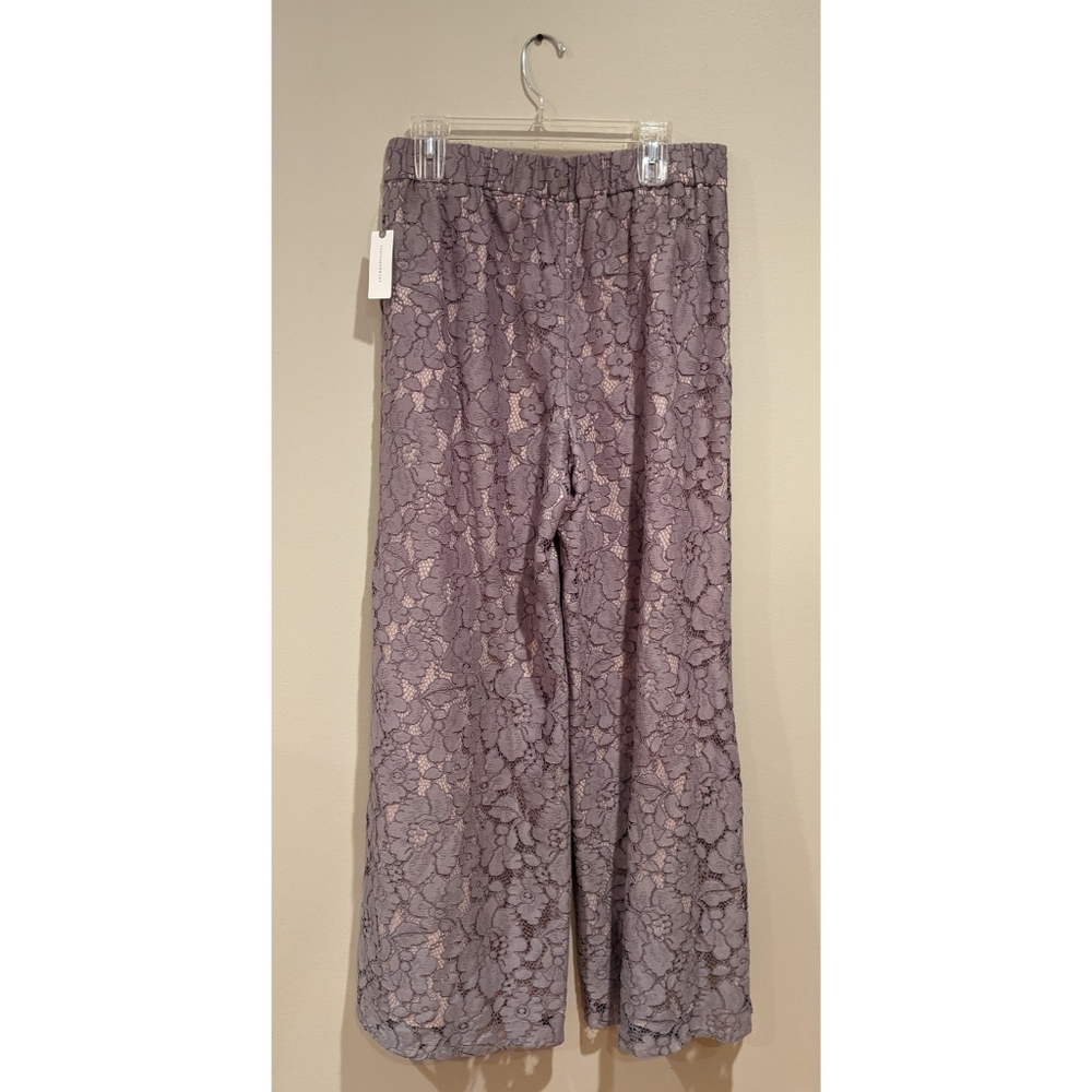 Anthropologie lace wide leg pants - Picture 8 of 12